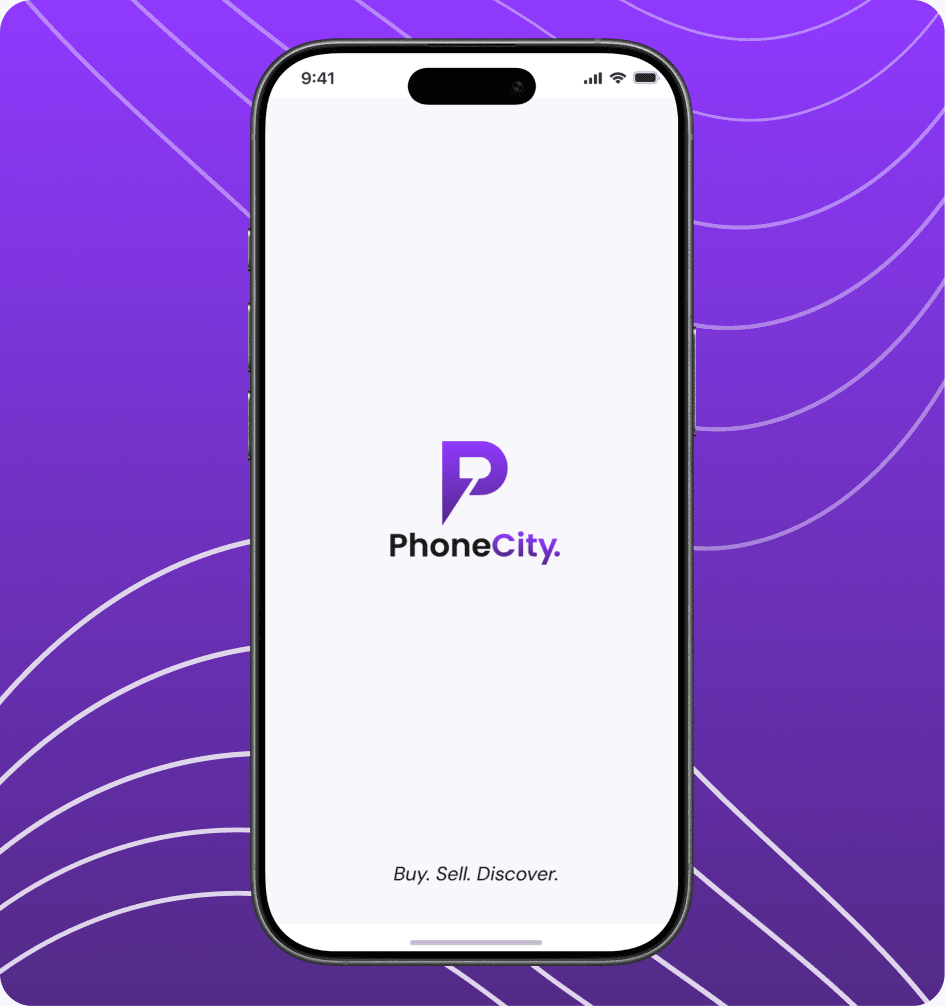 The PhoneCity app on a phone